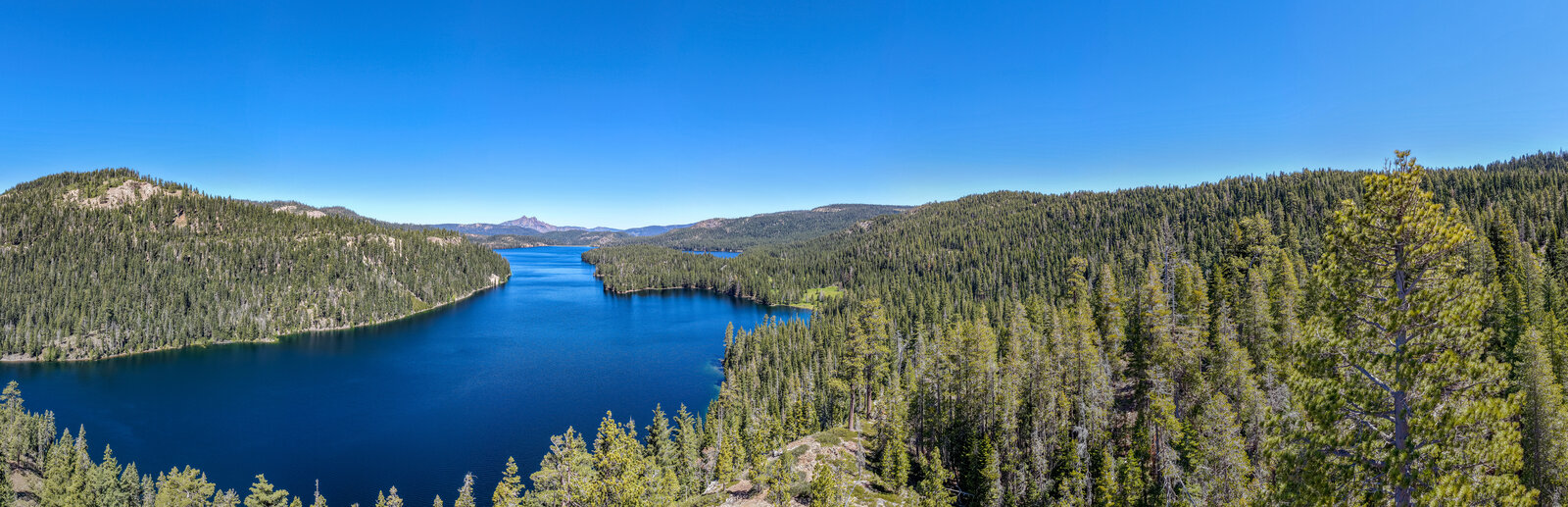 Parcel boundary overview — private 110-acre lakefront land on Jackson Meadows Reservoir